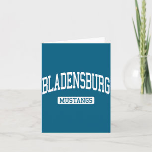 Bladensburg High School Hs Md Artwork Card