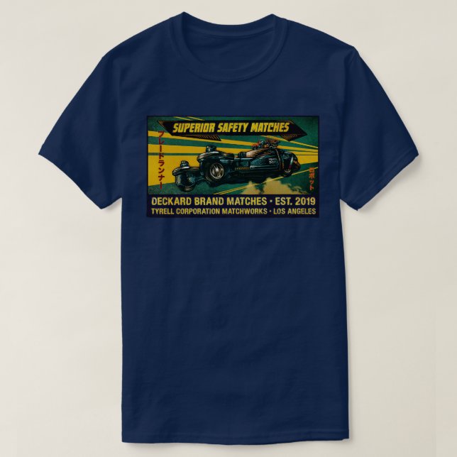 Bladerunner Brand Matches T-Shirt (Design Front)
