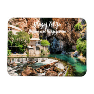 Blagaj Tekija Dervish Bosnia Herzegovina stylised Magnet