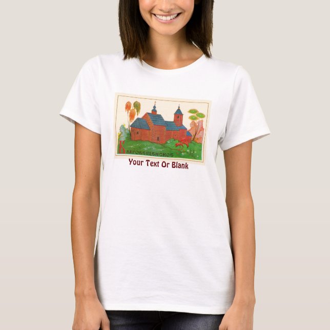Blagoveshchenskoye Wood Russian Church T-Shirt (Front)