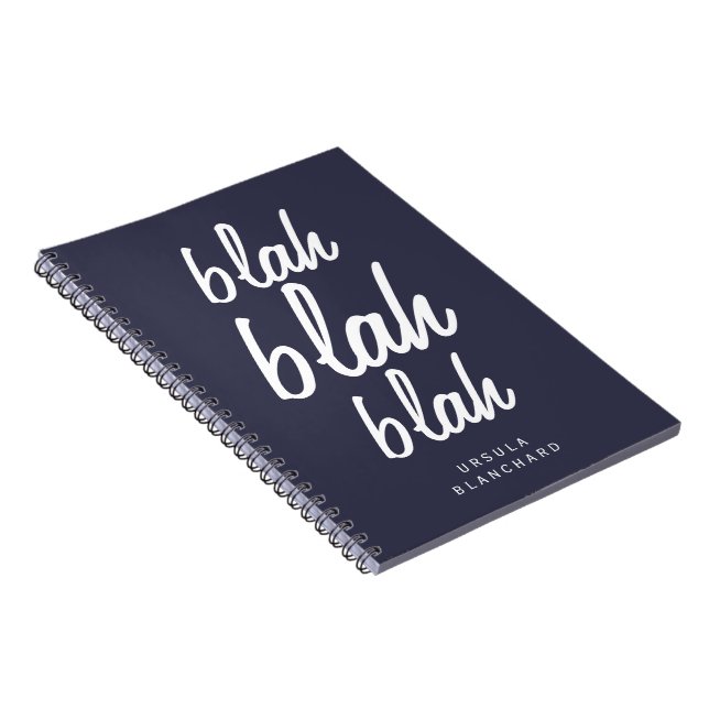 Blah Blah Blah Notebook (Right Side)