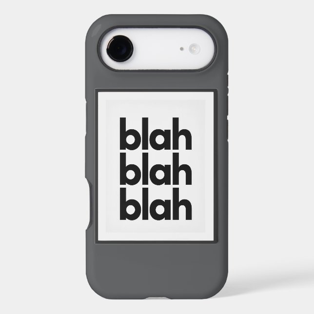 BLAH BLAH BLAH phone case (Back)