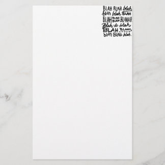 Blah Blah Blah Stationery