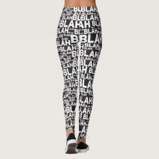 Blah Blah design pattern BIG BUNDLE Leggings