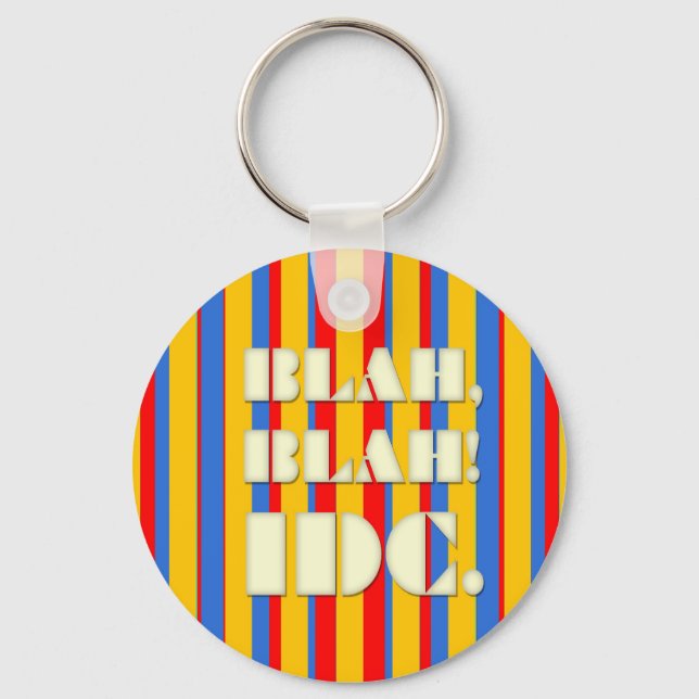 BLAH, BLAH! IDC Keychain (Front)
