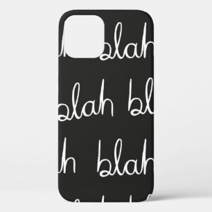 Blah blah seamless pattern. iPhone 12 case