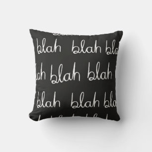 Blah blah seamless pattern. cushion