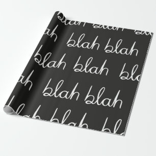 Blah blah seamless pattern.  wrapping paper