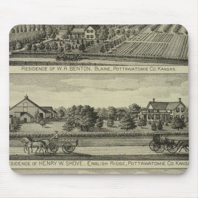 Blaine, Kansas Mouse Mat (Front)