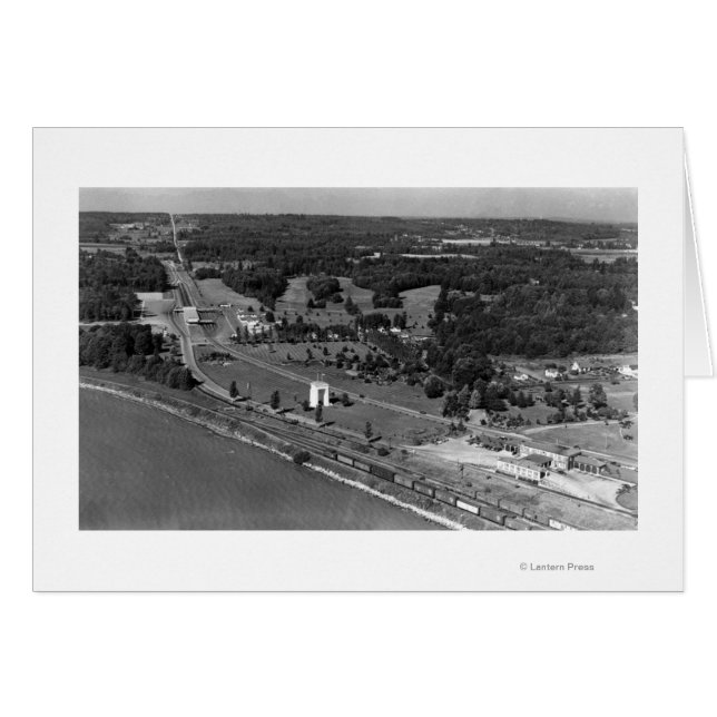 Blaine, WA Birds Eye View and Int. Peace Arch (Front Horizontal)