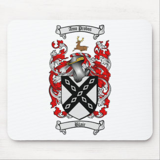 BLAIR FAMILY CREST -  BLAIR COAT OF ARMS MOUSE MAT