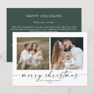 BLAIR Minimalist Bohemian 2 Photo Christmas Card