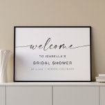 BLAIR Minimalist Boho Bridal Shower Welcome Sign<br><div class="desc">This bridal shower welcome sign features a boho handwritten font and modern minimalist design. Edit all the colors and *most* wording to meet your needs. This welcome sign makes the perfect addition to your modern,  contemporary,  industrial,  or bohemian bridal celebration.</div>