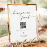 BLAIR Minimalist Boho Honeymoon Fund Wedding Sign<br><div class="desc">This printable honeymoon fun sign template features a modern minimalist design and fully editable wording. The simple black and white colour combination makes it the perfect addition to any event. Use this sign for your minimalist or contemporary wedding. Pair with other items from the ADELLA Collection for a cohesive look....</div>