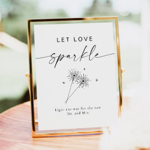 BLAIR Modern Bohemian Wedding Sparkler Send Off Poster