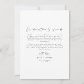 Blair Modern Boho Photo Wedding Thank You Note Invitation 