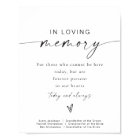 BLAIR Modern Minimalist In Loving Memory Wedding