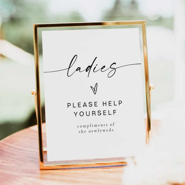 BLAIR Modern Minimalist Ladies Bathroom Toiletry  Poster (Creator Uploaded)