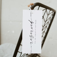 BLAIR Modern Minimalist Wedding Reserved Chair Tag