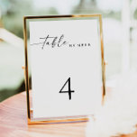 BLAIR Modern Minimalist Wedding Table Number Card<br><div class="desc">This table number features a modern bohemian handwritten font and simple minimalist design. Easily change the number to create all your table numbers. All colours are editable. Pair with anything in the BLAIR Collection for a cohesive look.</div>