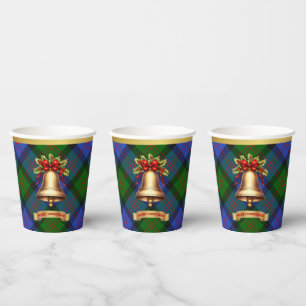 Blair Personalised Tartan Christmas Paper Cups