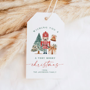 BLAIR Scandinavian Red Nutcracker Christmas Gift Tags
