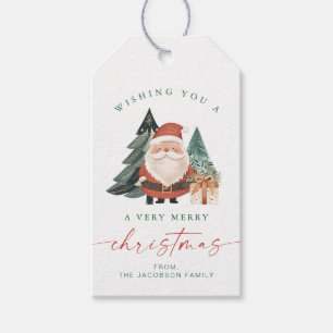 BLAIR Scandinavian Santa Christmas Tree Holiday Gift Tags