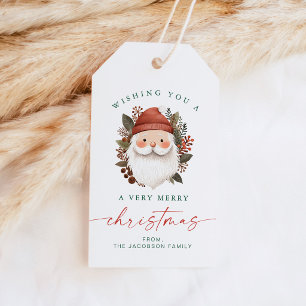 BLAIR Scandinavian Santa Face Christmas Holiday Gift Tags
