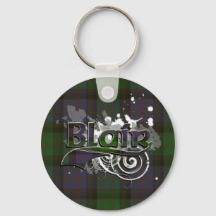 Blair Tartan Grunge Key Ring