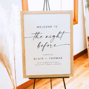 BLAIR The Night Before Wedding Rehearsal Dinner Poster