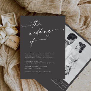 BLAIRE Modern Calligraphy Script Wedding Invitation
