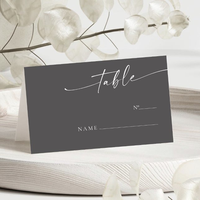 BLAIRE Modern Calligraphy Wedding table Number Place Card (Creator Uploaded)