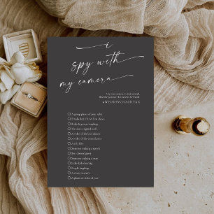 BLAIRE Modern Spy Wedding Photo Hunt Game Program Programme