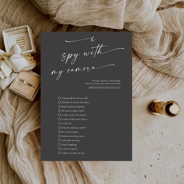 BLAIRE Modern Spy Wedding Photo Hunt Game Program Programme (Creator Uploaded)