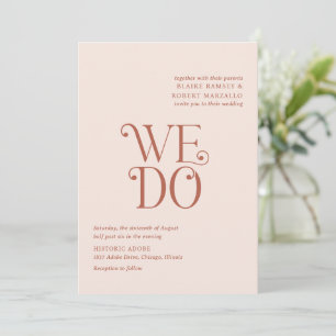 Blaire Neutral Modern Wedding Invitation