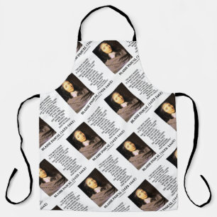 Blaise Pascal Gain Loss Wagering God Exists Quote Apron