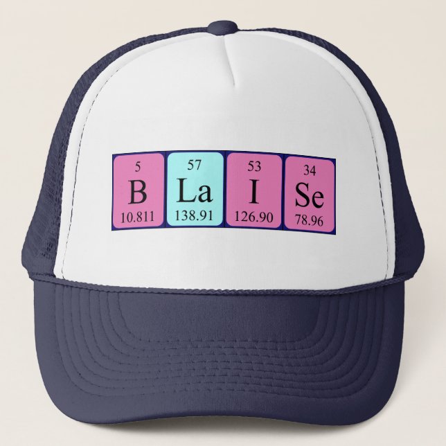 Blaise periodic table name hat (Front)