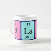 Blaise periodic table name mug (Front Left)
