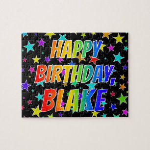 "BLAKE" First Name, Fun "HAPPY BIRTHDAY" Jigsaw Puzzle