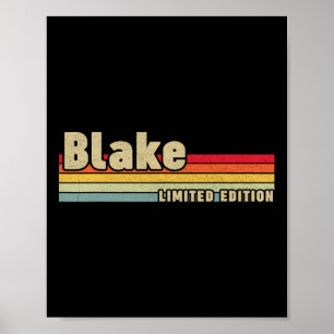 Blake Gift Name Personalised Birthday Funny Christ Poster