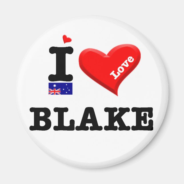 BLAKE - I Love Magnet (Front)
