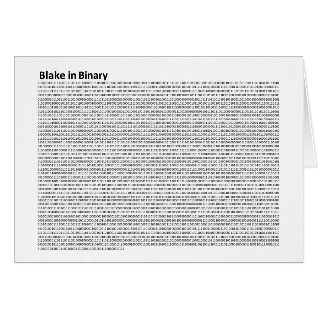 Blake in Binary Card (Front Horizontal)
