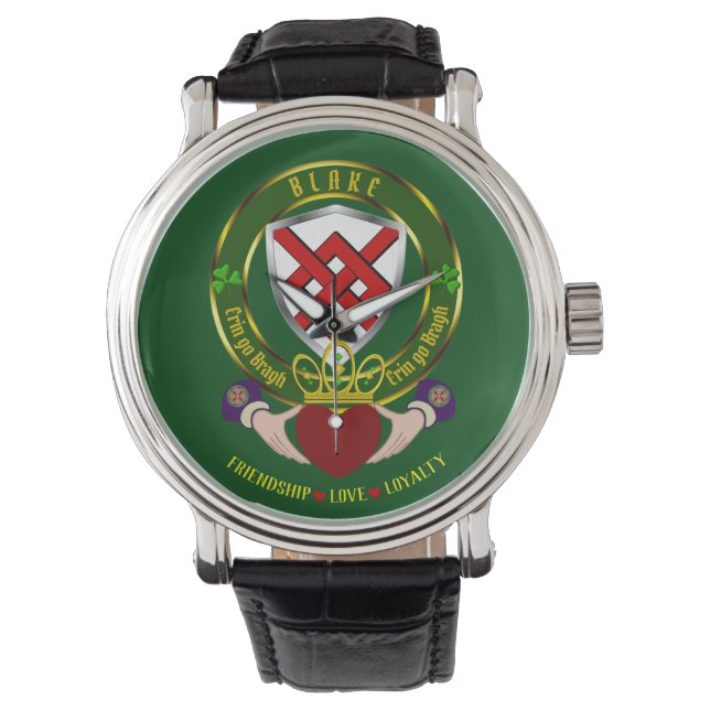 Blake Irish Shield & Claddagh Watch (Front)