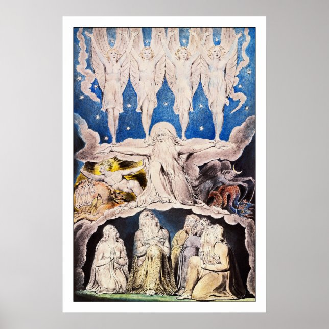 Blake Poster Print: When the Morning Stars Sang... (Front)