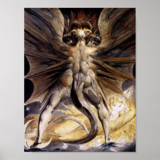 BLAKE The Great Red Dragon and the Woman Clothed i Poster