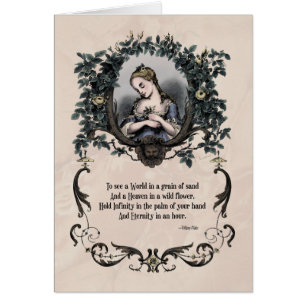 Blake "To See a World" Victorian Art Card