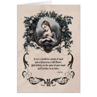 Blake "To See a World" Victorian Art Card