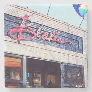 Blakes Midtown Atlanta Marble Stone Coaster. Stone Coaster