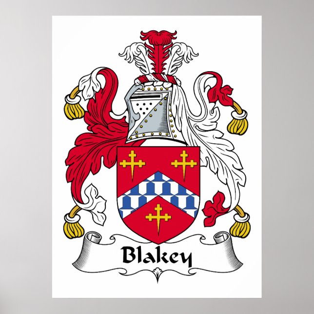 Blakey Family Crest Poster (Front)