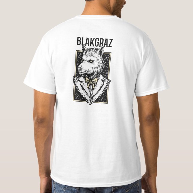 Blakgraz Werewolf Portrait Hoodie T-Shirt (Back)